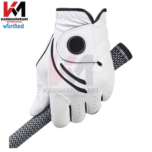 Custom Golf Glove Cabretta Leather Magnetic Ball Marker Left Right <b>Hand</b> Golf Glove - Product Image 3