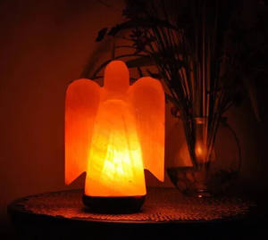 Lampe d'ange en sel naturel Fabricant pakistanais rose - Product Image 6