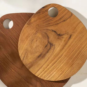 Tabla de cortar de madera de bambú de alta calidad para uso en la cocina Bloque de corte natural con mango sólido a precios bajos - Product Image 1