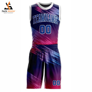 Meilleures ventes, ensembles de maillots de basket-ball de qualité supérieure, taille plus, 100% polyester, design personnalisable, prix bas - Product Image 1