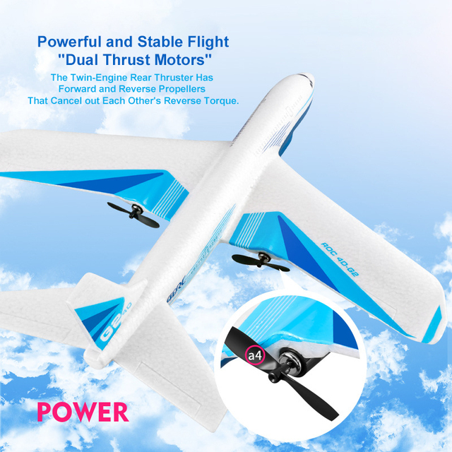 EPT 2-Channel 787 Dreamliner Glider G2 Passenger Fixed-Wing Toys Foam Drop-Resistant Drone Airplane Passenger RC Plane