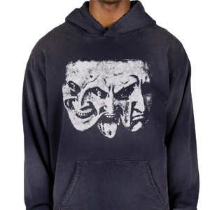 Venta al por mayor 100% de algodón de los hombres de peso pesado de gran tamaño Sudadera con capucha de lana francesa Streetwear Zip-up Vintage ácido lavado de impresión sólido de invierno - Product Image 2