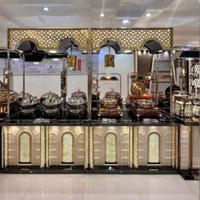 Comptoir-buffet événementiel Comptoir présentoir pour aliments de construction Comptoir présentoir pour aliments Services pour buffets Centre commercial Comptoir présentoir pour aliments