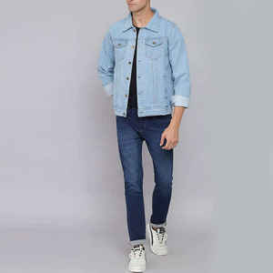 Jeans en denim de rue Jaket pour hommes contractés à la mode nouvelles vestes en jean pour hommes de haute qualité veste en jean - Product Image 1