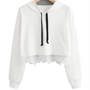 Sudadera con Capucha Corta Informal para Mujer, Nueva Moda de Otoño, Ropa de Marca, Sudadera Corta con Estampado Urbano - Product Image 4