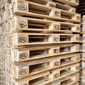 Palé de madera, precio barato, duradero, resistente, grande, apilable, Reversible, Palé barato de pino 48X40, palés de madera, precio a la venta - Product Image 4