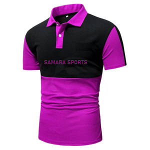 Polo de panel de fibra de algodón suave transpirable de secado rápido Casual Slim Leisure Company Work Polos para hombres - Product Image 2