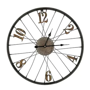 Nordic Style Metal Wall <b>Clock</b> bar Loft Creative Retro Decoration Wall Hanging Metal Wall Hanging <b>Clock</b> for Home Hotel Decor - Product Image 4