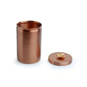 Recipiente Moderno de Acero Inoxidable Martillado para Almacenamiento de Alimentos en la Cocina - Product Image 4