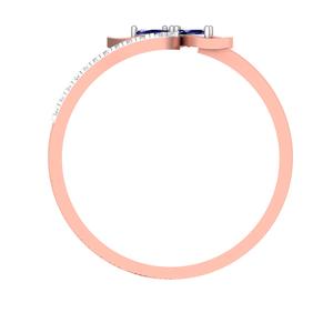 Anillo de compromiso de diamante chapado en oro de 14 quilates certificado IGI, la mejor calidad, elegante, exquisito diseño de chispa eterna, a la moda para boda - Product Image 2