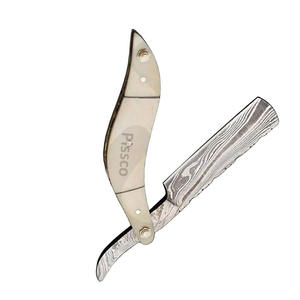Navaja de Afeitar Recta de Acero Inoxidable, Herramienta de Barbería para Salón, Hecha a Medida por Pissco Pakistán - Product Image 4