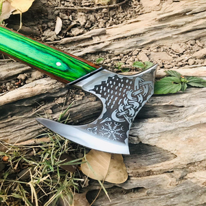 Wholesale Customized Bulk Orders OEM ODM Service Handmade High Carbon Steel <b>Axe</b> Hatchet Design Comfortable <b>Handle</b> for Outdoor - Product Image 2