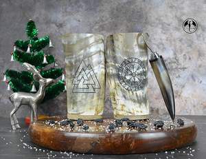 Craftshub 6 pulgadas Cuerno natural Vaso medieval Premium Ecológico Promocional Ale Cerveza Vino Refrescos Taza Viking Drinking - Product Image 5