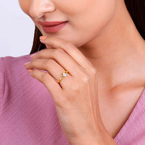 Golden Sacra Anillo de hombre Fino 14K Amarillo Blanco 18K Conjunto de oro con piedra natural Joyería de moda para bodas - Product Image 1