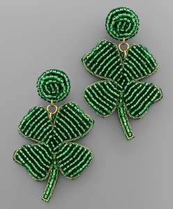 ต่างหูเย็บปักถักร้อยที่สง่างามด้วยลูกปัดเมล็ด - Product Image 4