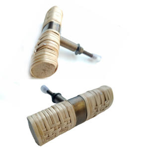 Poignées de meubles en bois tressé en rotin naturel fait à la main, design industriel, pour chambre à coucher, appartement, cuisine, armoire - Product Image 2