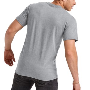OEM Pocket Men's T-Shirts Custom Logo <b>Graphic</b> Print Oversized Cotton <b>Tees</b> Blank Heavyweight Unisex Casual Soft T-Shirts For Men - Product Image 3