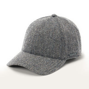 Nouvelle casquette de baseball personnalisée en laine à chevrons classique hiver mélange de laine chapeau réglable Vintage Streetwear mode OEM chapeaux MFG - Product Image 5