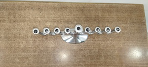 Bougeoirs Menorah au design personnalisé SH, élégants pots en métal argenté, prix de gros bas pour les coupes à huile de Noël - Product Image 3