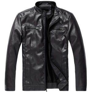 Vestes d'hiver décontractées pour hommes en cuir et toile respirantes, vertes, effet vieilli, à prix ajustable, haute qualité - Product Image 1