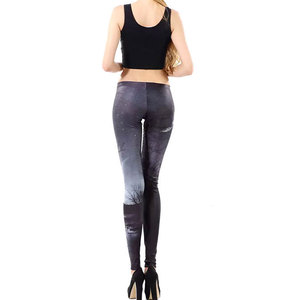 Custom Made Logo Yoga Gym Wear Women Elastic Waist Solid Full Length Breathable Anti-Uv Compression <b>Seamless</b> <b>Leggings</b> - Product Image 4