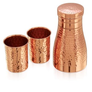 Puro seguro beber cobre agua Cerafa precio al por mayor cobre puro hecho a mano respetuoso con el medio ambiente logotipo personalizado embalaje - Product Image 2