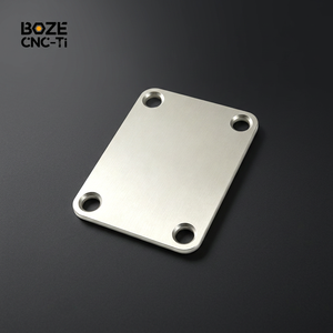 Plaque de manche de guitare en titane usinée CNC sur mesure, plaque arrière en alliage de titane à haute résonance pour <span class=keywords><strong>Fender</strong></span> Strat Tele Electric Bass - Product Image 3