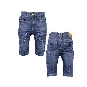 กางเกงยีนส์ขาสั้นผู้ชายแบบลำลองแห้งเร็วกันกลิ่นมีกระดุมดีไซน์ใหม่ล่าสุด - Product Image 1