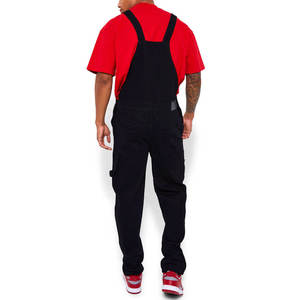 Peto de algodón 10% de color rojo y azul para hombre, pantalones con pechera, monos unisex, pantalones cargo para hombre, precio al por mayor - Product Image 2