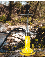 Ensemble de narguilés modernes traditionnels personnalisés AEON narguilé allemand hukka shisha 304 en acier inoxydable