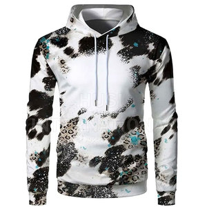 Haute qualité marron blanc pleine fermeture éclair à capuche bouffée impression Streetwear personnalisé pas de chaîne goutte épaule pull plaine hommes à capuche - Product Image 1