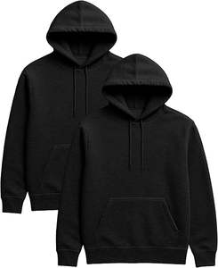 เสื้อสเวตเตอร์แบบสวมหัวสำหรับผู้ชายเสื้อมีฮู้ดลำลองกีฬาเข้ารูปปกติทำจากผ้าฝ้าย100% ฤดูหนาวดีไซน์ตัดกัน - Product Image 1