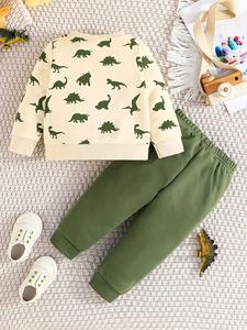 Survêtement pour homme, nouvelle conception, best-seller, automne-hiver, épaissi, 100% coton, teint en pièce, manches longues, haute qualité - Product Image 2