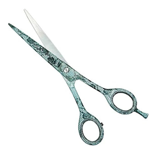 Nouveaux ciseaux de coiffure de barbier en acier inoxydable imprimés à bas prix beauté Barshop pince à cils à pointe plate - Product Image 2