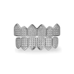 Grillz glacé RUHA personnalisé 925 plaqué argent taille baguette diamant cultivé en laboratoire Grillz ForTeeth Premium ajustement personnalisé certifié IGI - Product Image 6