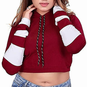 Sweats pour femmes lourds 2024 nouveau Design vêtements d'hiver à capuche avec fermeture éclair et motif imprimé taille XL - Product Image 1