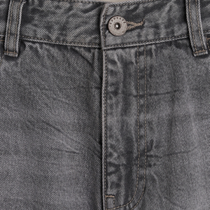 Jeans Casuales de Algodón con Lavado Enzimático y Rasgaduras Grises, Corte Recto, Estilo Urbano para Hombre - Product Image 3