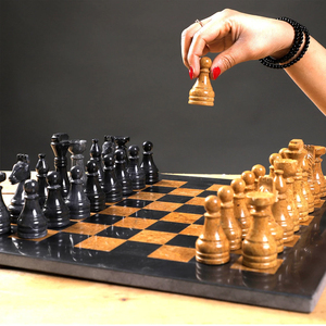 Handmade nặng Onyx Đá Cẩm Thạch cờ vua đặt rắn Hội Đồng Quản trị với mảnh bộ cho nam giới và phụ nữ hoàn hảo cho trong nhà <span class=keywords><strong>backgammon</strong></span> trò chơi - Product Image 6