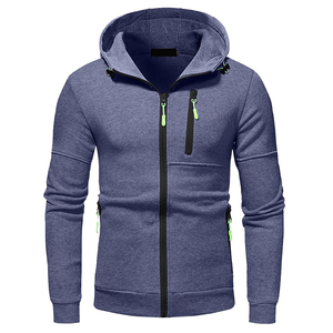 High Quality Cotton Fleece Fabric Workout Hoodies Full Zip Regular Sleeves Good Looking for Winter Made Pakistan US-Best Regular - Product Image 1
