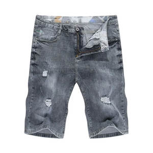 Haute qualité 100% coton hommes jean Shorts motif solide vêtements d'entraînement usage décontracté Offre Spéciale pour hommes - Product Image 1