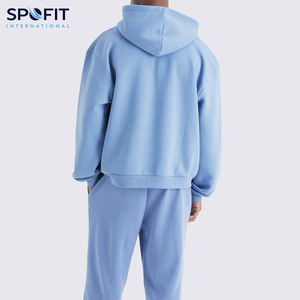 High Quality Winter Men's Oversized Pullover Embossed Hoodie <b>Plain</b> Dyed Heavyweight 100% Cotton Eco-Friendly Wholesale <b>Hoodies</b> - Product Image 2