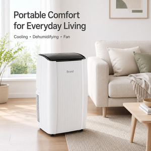 Unidad de <span class=keywords><strong>Aire</strong></span> <span class=keywords><strong>Acondicionado</strong></span> Portátil de 10000 BTU de Eficiencia Energética con Refrigeración y Calefacción R290 para Habitaciones Domésticas - Product Image 3