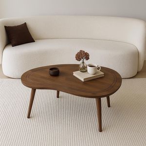 Mesa de centro de madera para hogares contemporáneos que destaca el acabado de madera natural, estructura estable y utilidad práctica. - Product Image 2