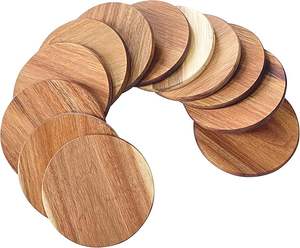 Natural Wooden <b>Square</b> Coaster with Customized Printing Designs Eco-Friendly <b>Table</b> Protection High Quality for Home <b>Kitchen</b> Use - Product Image 3