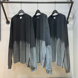 Nouveau produit, sweat-shirts et pulls décontractés à dégradé fin, 100% coton, pour femmes et hommes - Product Image 5