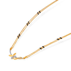 Pendentif Charme Diamant Mangalsutra Ailé Fantaisie Winged Vow - Product Image 4