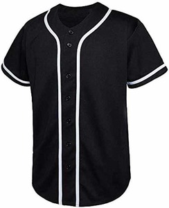 Camisetas de béisbol con logotipo personalizado de servicio OEM, camisetas deportivas transpirables de poliéster 100% de alta calidad para hombre, venta al por mayor - Product Image 2