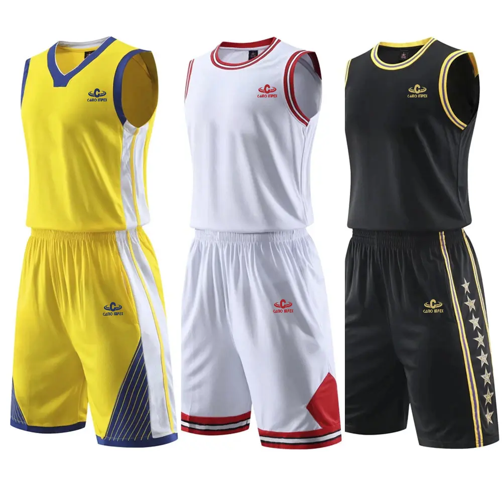 Basketball Uniform Suit Kids Game Training Team Uniform Custom Adult Jersey Vest Tracksuit Men Two Piece Set Summer For Men