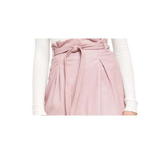 Gonna Mini Paper Bag in Ecopelle Rosa da Donna Free People con Coulisse Regolabile Viola Taglia 2 - Product Image 2