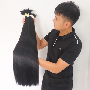 กลุ่มผมส่วนขยายสีธรรมชาติหนึ่งคนหัวติดทนนาน100% บริสุทธิ์ดิบยังไม่ได้เวอร์จินดิบมนุษย์ผมเวียดนาม - Product Image 3